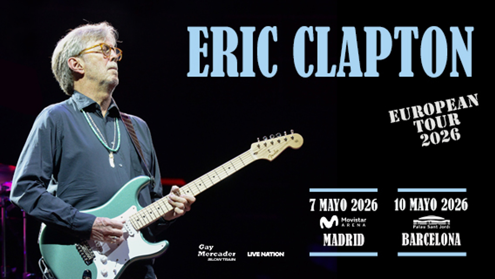 Zona de prensa Eric Clapton solicitar acreditaciones